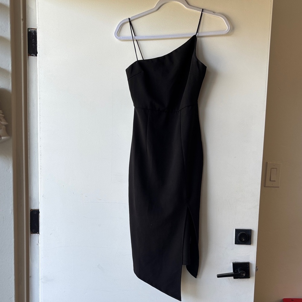 Princess Polly Black Asymmetrical Dress